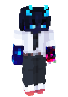 Blue Glitch Demon