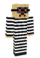 Escaped prisoner with mask