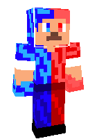 blue and red fire stive