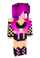 Cute anime pink girl