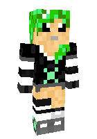 green emo woman