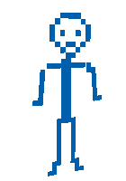 Стикмен (Синий)