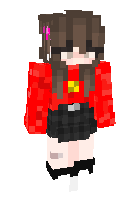 girl in a red sweater