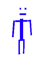 синий стикмен